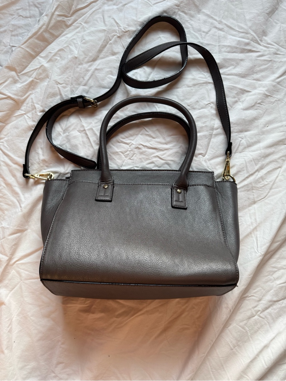 Target Gray Satchel with Detachable Strap